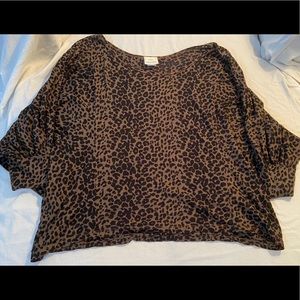 Freeloader Leopard/Cheetah Print Shirt (Size S)